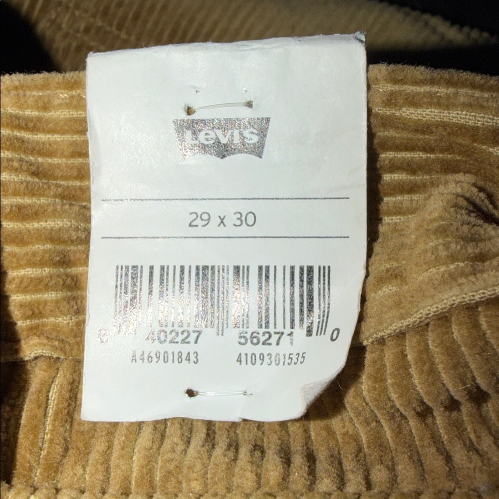 LEVI’S RIBCAGE STRAIGHT ANKLE CORDUROY WOMEN'S PANTS SIZE 29x30 - Picture 6 of 7
